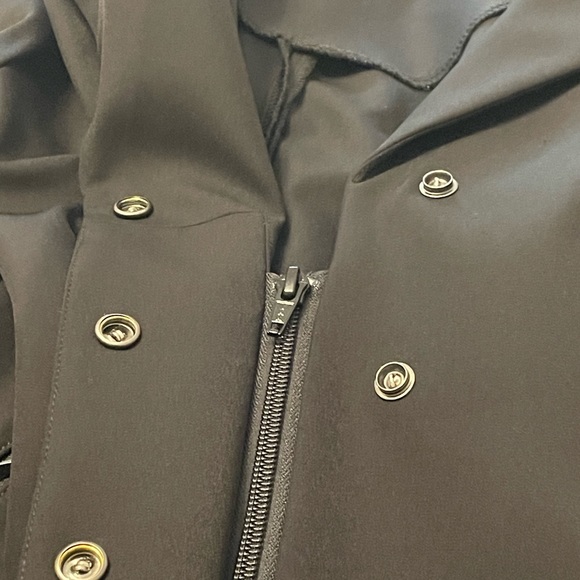 Soft shell Piper 4 button (snap/zip) show coat black size 16 - Picture 4 of 10